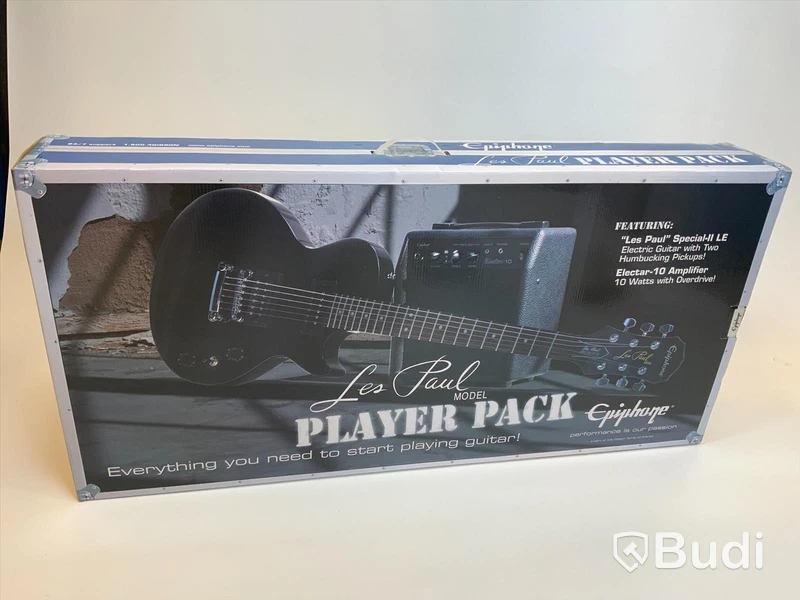 Epiphone Les Paul player pack elgitarr + förstärkare